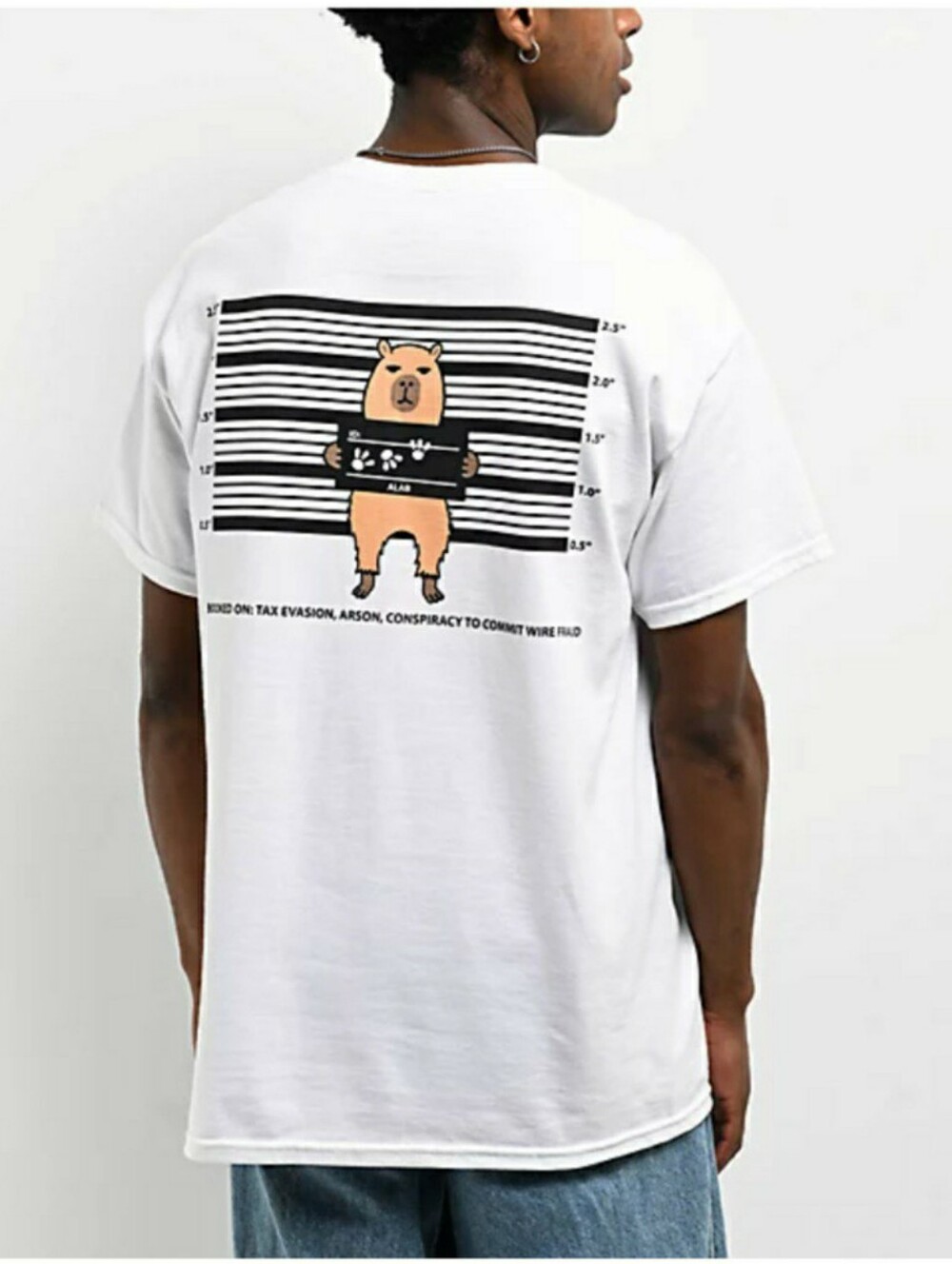 A.LAB 'Booked' White T-Shirt 2XL